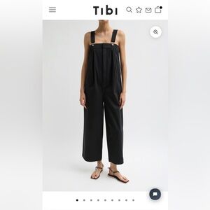Tibi Bio Twill Overall Wide Leg Pant